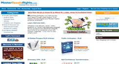 Desktop Screenshot of masterresalerights.com